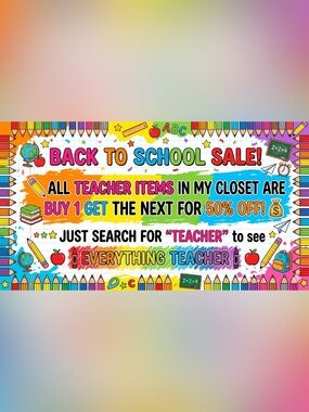 Back to School Sale Teachers and Parents🖍️- All JUNE AND JULY  ✏️